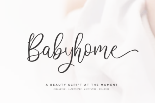 Babyhome Font: Sweet Script for Handmade Products