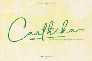 Canthika Font: Modern Script for Editorial Design