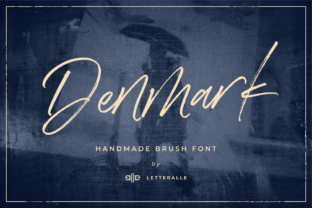 Denmark Font: Bold Script for Editorial Design