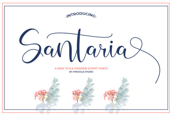 Discover Santaria: A Sweet and Cool Handwritten Font