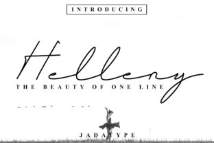 Helleny Font: A Modern Script Typeface for Editorial Design