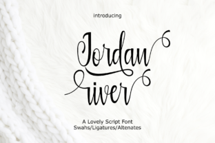 Jordan River Font: Bold Script for Handmade Products