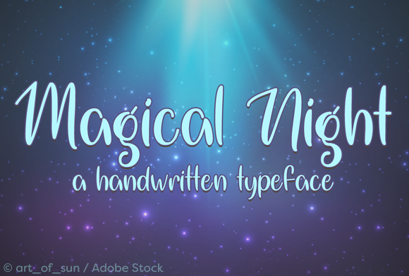 Magical Night: A Whimsical Typeface for Creative Web Design