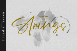 Strings Font: Authentic Script for Handmade Labels