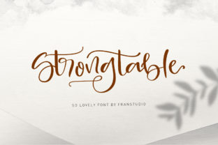 Strong Table: A Charming Script Font for Editorial Brilliance