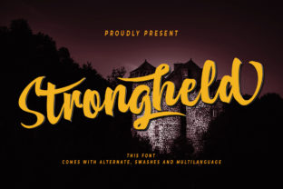 Strongheld Font: Big Script for Handmade Products
