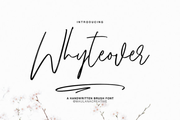 Whyteover Font Review: A Modern Script for Branding